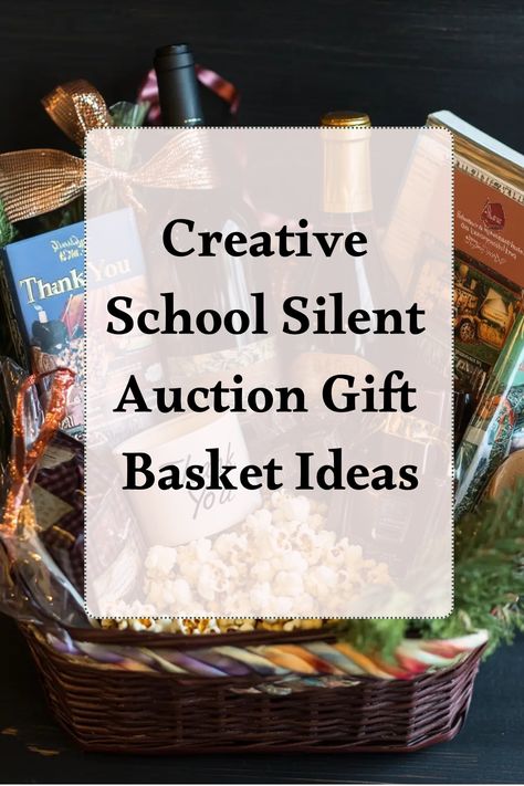 Looking to make a splash at your school auction? Check out these amazing gift basket ideas that are sure to be a hit! From delicious gourmet treats to relaxing spa essentials, we have you covered. Elevate your school auction baskets with unique and thoughtful items that will attract bidders. Whether you're aiming for a high-end appeal or want something more budget-friendly, we've got creative ideas for every style and theme. Elementary School Auction Baskets, Golf Basket Ideas Silent Auction, Themed Baskets For Raffles, School Silent Auction, School Auction Baskets, Auction Basket Ideas, Ideas For Fundraising, Office Supplies Gift Basket, Christmas Snacks Gifts