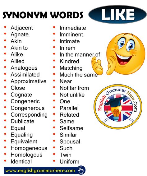 Synonyms For Like, Like Synonyms, Antonyms Words List, Lemon Hacks, Opposite Words List, Feeling Words List, Informal Words, Words List, Prepositional Phrases