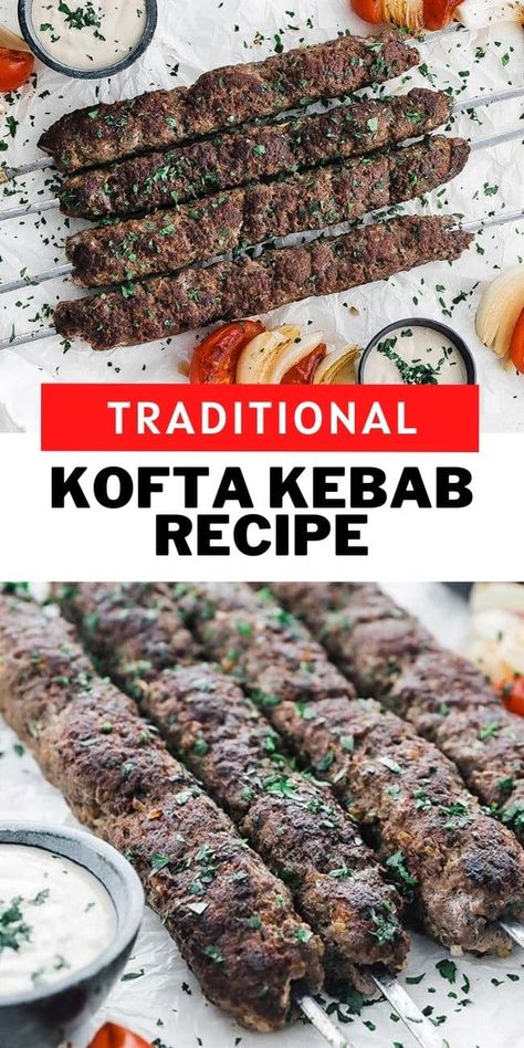 Kefta Kabob Recipe, Beef Kofta Recipe, Kebab Recipes Beef, Kofta Kebab, Vegetables And Rice, Middle Eastern Style, Filet Mignon Recipes, Kofta Recipe, Kebab Recipe