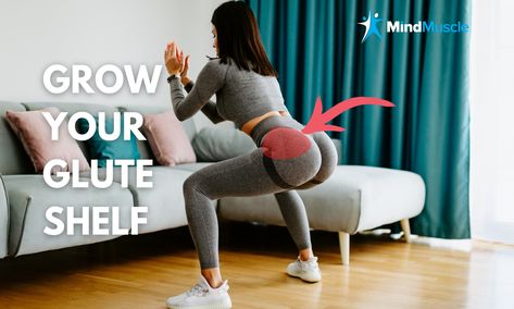 Build A Shelf Glutes, Glute Medius Exercises, Glute Shelf, Barbell Glute Bridge, Single Leg Hip Thrust, Lunge Variations, Glute Medius, Quads And Hamstrings, Glute Bands