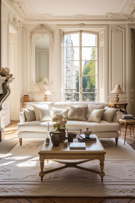 41 Stunning French Living Room Decor Ideas French Living Room Decor, French Living Room, French Style Living Room, Parisian Living Room, French Living Room Design, French Living Rooms, Parisian Interior, French Interior Design, French Apartment