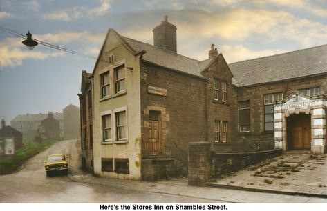 Here's the Stores Inn on Shambles Street. The Dales Yorkshire, Barnsley South Yorkshire, Swaledale Yorkshire Dales, 44 Scotland Street, Hastings Old Town, South Yorkshire, Shop Front, Old Postcards, Bw Photo