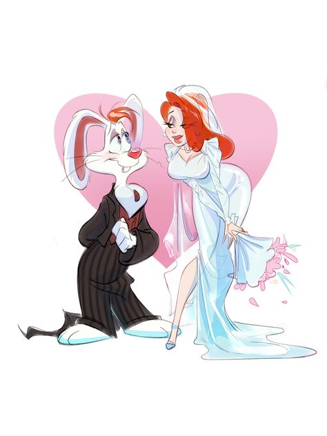 Jessica Rabbit Cartoon, Jessica And Roger Rabbit, Image Couple, Roger Rabbit, Rabbit Art, Jessica Rabbit, 웃긴 사진, Rabbit Cartoon, Old Cartoons