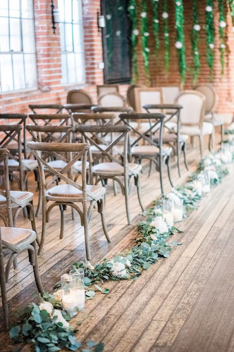 Ceremony Decorations Indoor, Vintage Wedding Ceremony, Aisle Decorations, Wedding Isles, Aisle Runner Wedding, Rustic Wedding Decorations, Wedding Aisle Decorations, Indoor Ceremony, Breathtaking Wedding