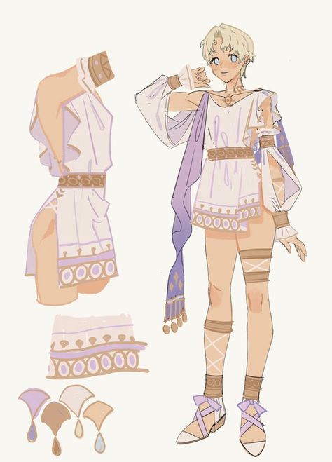 Roman Clothing, Greek Outfit, Roman Clothes, Greek Clothing, Arte Inspo, Drawing Clothes, Fantasy Clothing, Fantasy Fashion, Character Outfits