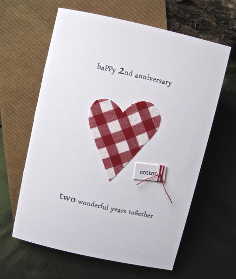 Anniversary Ideas For Him, Handmade Anniversary Gifts, Traditional Heart, Anniversary Cards For Wife, 2nd Wedding Anniversary Gift, 15th Wedding Anniversary, 2nd Wedding, 6th Wedding Anniversary, 2nd Wedding Anniversary