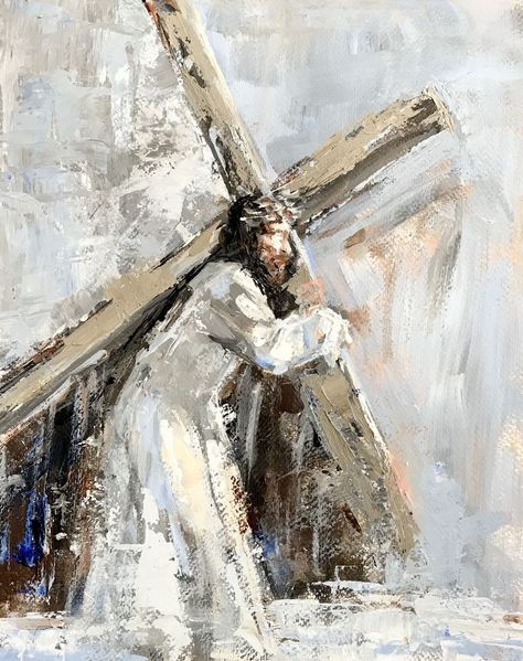 Visio Divina, Cross Art Painting, Crucifixion Art, Carrying Cross, Cross Painting, Jesus Crucified, Holy Quotes, Jesus Artwork, Religious Artwork