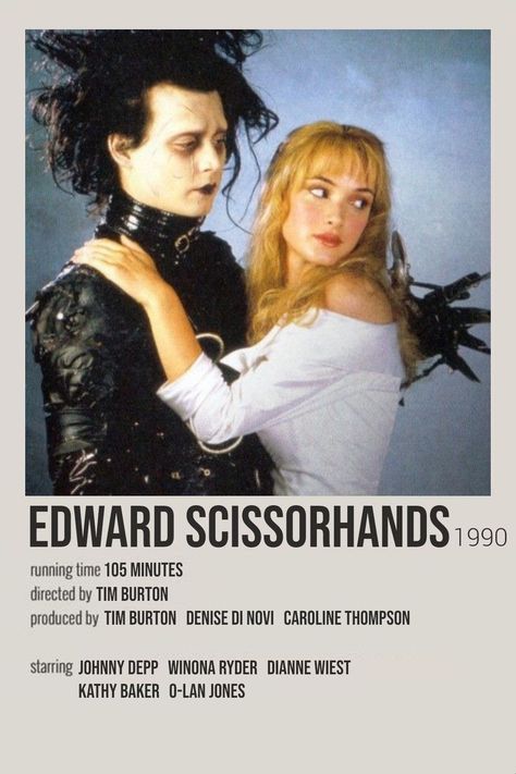 Edward Scissorhands Poster, Directed By Tim Burton, Posters For Room Aesthetic, Indie Movie Posters, Film Polaroid, Posters For Room, Gambar One Direction, Movie Ideas, Filmy Vintage