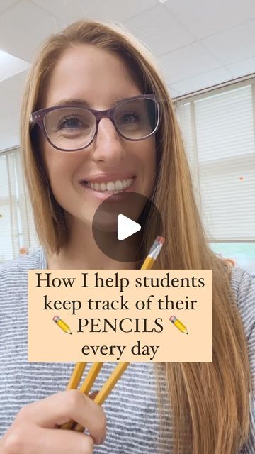 Jenna ✨Classroom Management Tips✨ on Instagram: "🤩 GAME CHANGING PENCIL PLAN 🤩✏️  SAVE 💌 this pencil tip for your sanity.  You know the struggle…Kids start to lose their pencils and you’re not actually sure where they all go. Then - all of a sudden, you have 5 pencils left. 😂  This has been our BEST plan yet! I’ll probably do this every year now.   Here are some more details:  -Erasers are shared and are in the center caddy on each table.  -If their erasers are already used on their pencils, they can use a big eraser!  -I will probably take the time to replenish pencils before each break. We will set up new pencils with flags if needed. -If a pencil breaks at the rug, I provide that student with a “loaner pencil” for the time being (they are black pencils - not yellow).  -I always foun Pencil Classroom Management, Classroom Pencil Storage, Pencil Storage Ideas Classroom, Pencil Parking Lot Classroom, Classroom Pencil Management, Pencil Management, Sharp Pencils, Pencil Organizer, Pencil Storage