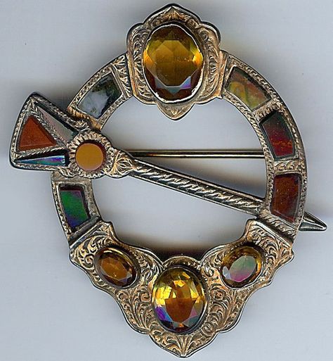 Antique VICTORIAN SCOTTISH Agate Citrine 1910s Scottish Brooch, Scottish Jewelry, Gemstone Brooch, Scottish Fashion, Scottish Jewellery, Historical Jewellery, Turquoise Bracelet Cuff, Agate Jewelry, Amethyst Bracelet