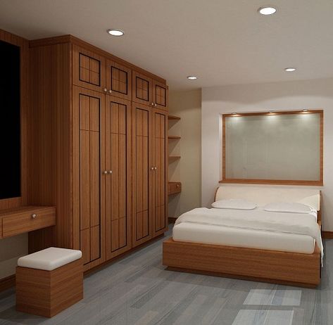 Small Bedroom Wardrobe, Indian Bedroom Design, Light Curtains, Wooden Wardrobe Design, Small Bedroom Interior, Bedroom Wardrobe Design, Contemporary Bedroom Furniture, Wooden Bedroom, Bedroom Cupboard Designs