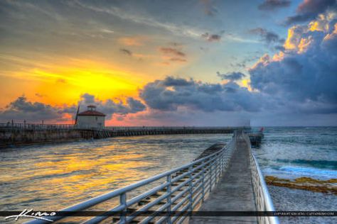 Sunrise at Jetty Boynton Beach Florida Ocean Inlet Park Houses In Florida, Florida Ocean, Boynton Beach Florida, South Beach Florida, Florida Sunshine, Florida Photography, Hdr Photos, We Buy Houses, Sell My House