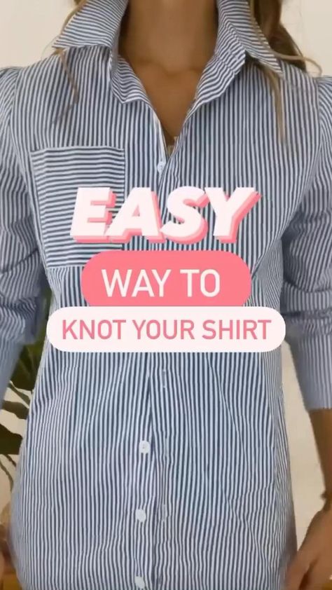 How to tie a shirt knot | Refashion clothes, Clothing hacks, Fashion hacks clothes Tie A Shirt Knot, Tie Shirt Knot, How To Tie A Shirt Knot, How To Tie A Shirt, Tie A Shirt, Knot Tutorial, Shirt Knot, Shirt Hacks, Looks Jeans