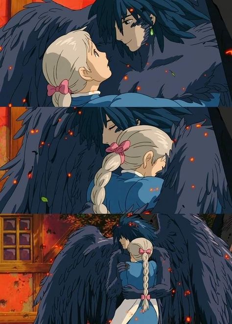 Howl Sophie Fanart, Howls Moving Castle Sophie And Howl, Sophie And Howl Fanart, Howl And Sophie Fanart, Howls Moving Castle Fanart, Studio Ghibli Pictures, Ghibli Pictures, Howl X Sophie, Sophie Howls Moving Castle