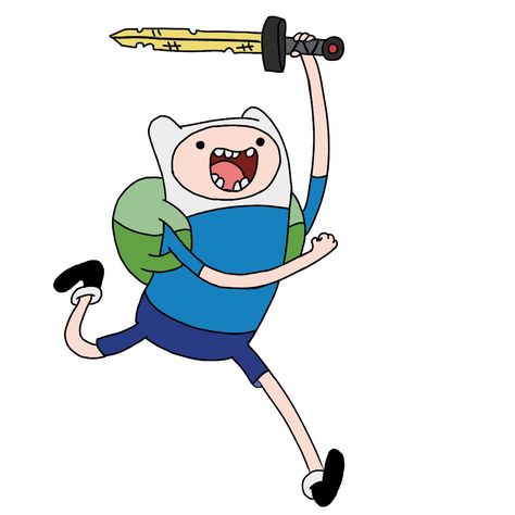 Finn Drawing Adventure Time, Jake And Finn Adventure Time, Adventure Time Elements, Fin E Jake, Finn From Adventure Time, Finn Adventure Time, Cartoon Tattoo, Character Animation, Adventure Time Finn