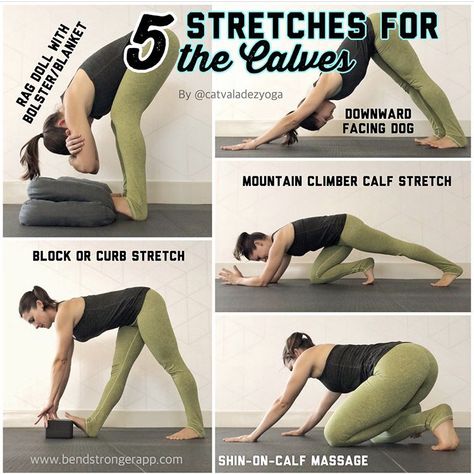 Yoga Poses For Back, Yoga Ashtanga, Bedtime Yoga, Calf Stretches, Yoga Breathing, Yoga Beginners, Yoga For Back Pain, Stretch Yoga, Yoga Posen