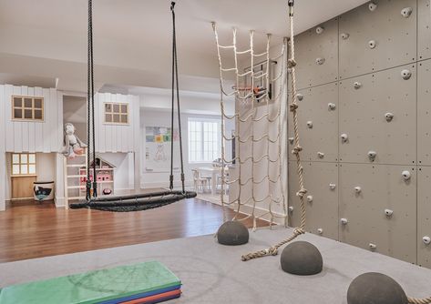 5 Fun Kids Playroom Ideas to Inspire You Active Playroom, Sensory Gym, Loft Playroom, Calm Room, Interior Design Principles, Basement Playroom, Kids Gym, Kids Playroom Decor, Neutral Room