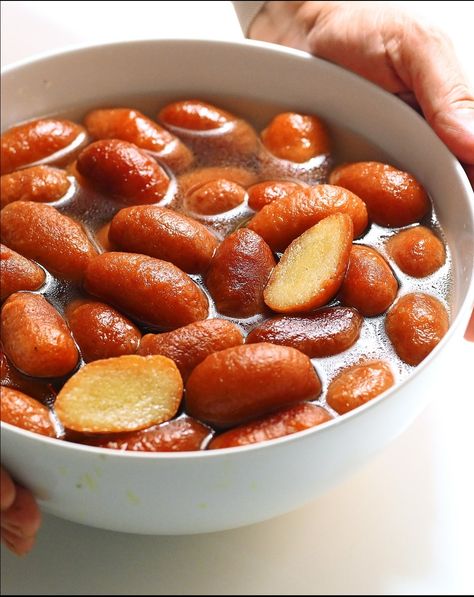 1 Cup Wheatflour = 50 Gulab Jamun - No Mawa, No Milk Powder - Perfect tips and tricks to make Halwai-style Gulab Jamun at home. | 1 Cup Wheatflour = 50 Gulab Jamun - No Mawa, No Milk Powder - Perfect tips and tricks to make Halwai-style Gulab Jamun at home. You'll absolutely love it! :) | By Papa Mummy Kitchen Indian Dessert, Gulab Jamun, Indian Desserts, Milk Powder, Bakery Recipes, Croquettes, Wheat Flour, Beignets, Powdered Milk