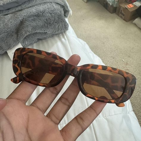 Black and brown cheetah print sunglasses - Depop Cheetah Print Sunglasses, Cheetah Print, Black And Brown, Sunglasses, Collage, Pins, Black