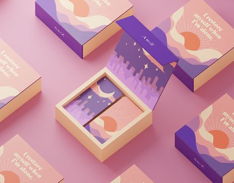 Illustrated Packaging Design, Infographic Packaging, Perfume Packaging Design, Cushion Packaging, 달력 디자인, الفن الرقمي, Packaging Design Trends, Illustrator Design Tutorial, Cosmetic Packaging Design