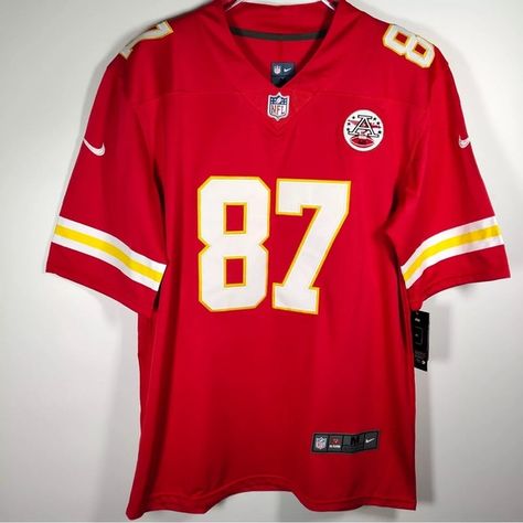 Kansas City Chiefs Travis Kelce #87 Football Red Jersey Embroidered Shor… Billie Outfits, Eagles Jersey, New Orleans Saints Football, Nfl New York Giants, St Louis Rams, Red Jersey, Travis Kelce, Embroidered Shorts, Kansas City Chiefs