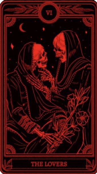 Goth Aesthetic Wallpaper, Tarot Cards Art Illustration, Gothic Background, Lovers Tarot Card, The Lovers Tarot Card, Red And Black Wallpaper, The Lovers Tarot, Goth Wallpaper, Gothic Wallpaper