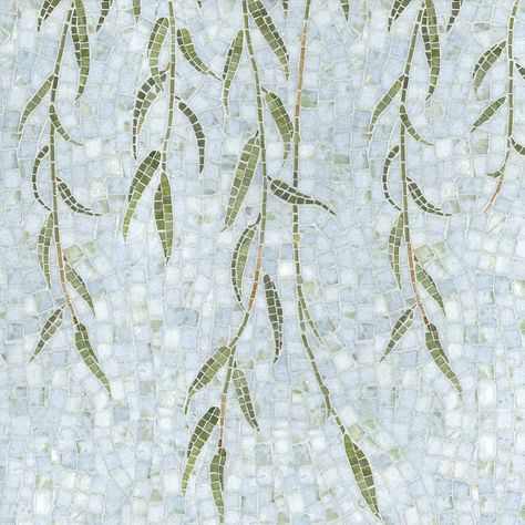 Willow Ravenna Mosaics, New Ravenna, Mosaic Murals, Mosaic Artwork, Tile Wall, Mosaic Wall Art, Mosaic Diy, Mosaic Projects, Stone Mosaic