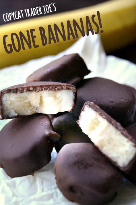 9 Frozen Desserts that Have All of the Chill | Recipe Roundup Chocolate Covered Bananas Frozen, Chocolate Covered Bananas, Frozen Banana Bites, Banana Bites, Yummy Sweets, Trader Joe's, Frozen Banana, Healthy Sweets, Frozen Desserts