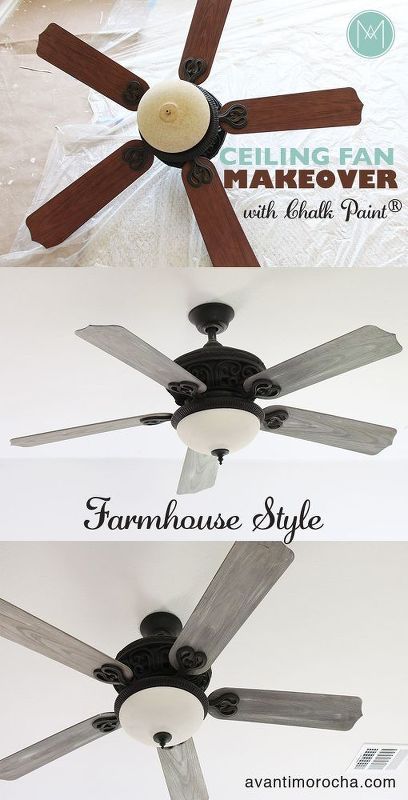 diy ceiling fan makeover farmhouse style Diy Ceiling Fan Makeover, Diy Ceiling Fan, Ceiling Fan Diy, Ceiling Fan Update, Fan Makeover, Ceiling Diy, Townhouse Ideas, Farmhouse Makeover, Ceiling Fan Makeover