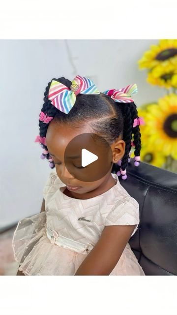 Little Black Girls Ponytails Kid Hair, Cute Ponytails For Kids, Ponytails For Little Black Girls Kids, Kids Hairstyles Ponytails, Wool Hairstyles For Kids, Kids Ponytail Hairstyles Black Natural, Kid Ponytail Styles, Kid Ponytail Hairstyles Black, Toddler Ponytail Hairstyles Black