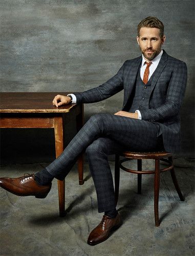 Ryan Reynolds Style, Terno Slim, A Man In A Suit, Stylish Mens Suits, Man In A Suit, Suits Men Business, Formal Men Outfit, Mens Fashion Blazer, Dress Suits For Men