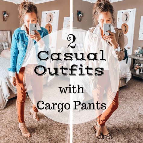 2 Casual Outfits With Cargo Pants | Beverly Ennis Hoyle Rust Cargo Pants Outfit, Outfits With Cargo Pants, Beverly Ennis Hoyle, New Uggs, Weekend Looks, Ideas For Outfits, B And B, Cargo Pants Outfit, Casual Outfit Inspiration