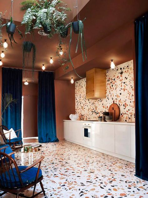 Kitchen Terrazzo, Terazzo Floor, Terrazzo Kitchen, Event Space Design, Terrazzo Wall, Tile Trends, Creative Workspace, Interior Kitchen, Design Del Prodotto