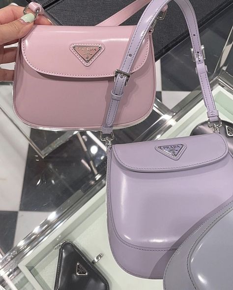 Mini Prada Bag, Tas Prada, My Style Bags, Luxury Purses, Prada Bags, Pretty Bags, Purple Bags, Dream Shoes, Cute Bags