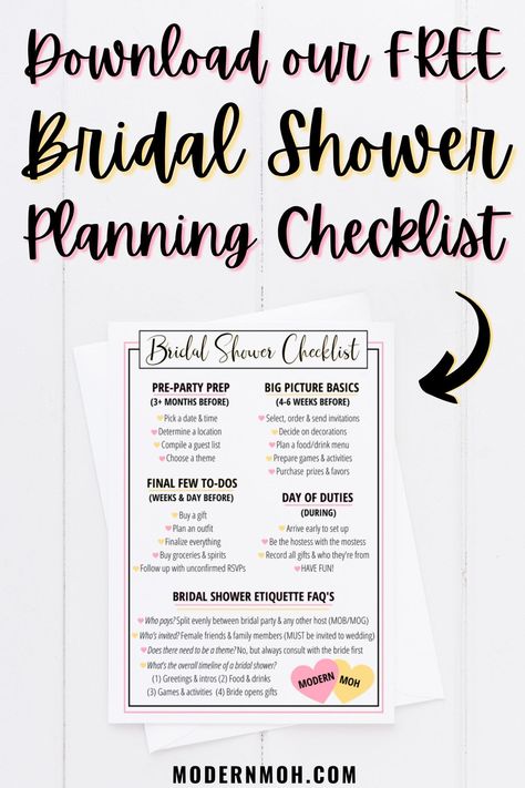 Maid Of Honor Responsibilities, Bridal Shower Planning Checklist, Party Planning Guide, Party Planning Checklist, Location Plan, Party Checklist, Bridal Shower Planning, Bachelorette Party Planning, Modern Bridal Shower