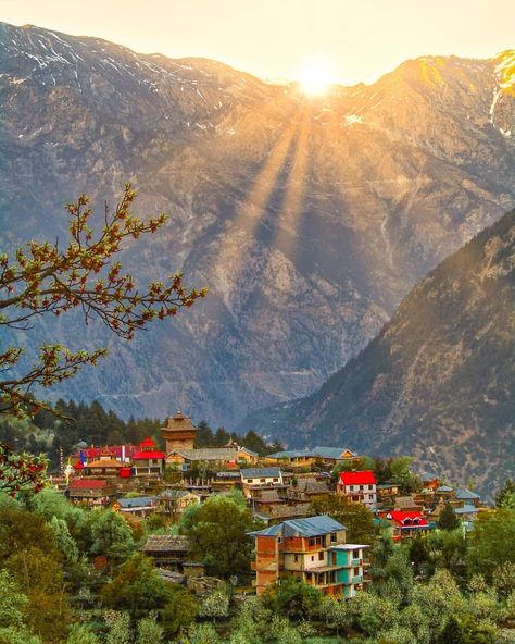 Kangra City on Instagram: “Beyond every mountain there is a sunrise 🌤️ . . Kalpa , Himachal Pradesh 😍 . . . PIC 📸 : @mountain.lamb . . . . . #himachalikalagram…” Shangarh Himachal, Dance Images, Photo Grouping, Marvel Thor, Shimla, Go Outdoors, 2025 Vision, Himachal Pradesh, Get Outdoors