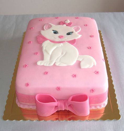 Aristocat Marie Gökkuşaği Pasta, Kitten Cake, Cat Birthday Party, Childrens Birthday Cakes, Cat Cake, Disney Cakes, Novelty Cakes, Occasion Cakes, Birthday Cake Kids