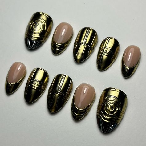 Padme Nails, Star Wars Nails Designs, Star Wars Nail Art, Star Wars Nails, Gel Paint, Star Wars Wedding, Simple Acrylic, Resin Top, Gel Glue