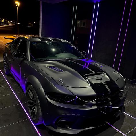 Cars 2 • Instagram Dodge Charger Models, Dodge Charger Hellcat, New Luxury Cars, Purple Wrap, Dodge Muscle Cars, Girly Car, Street Racing Cars, Car Mods, Cars 2