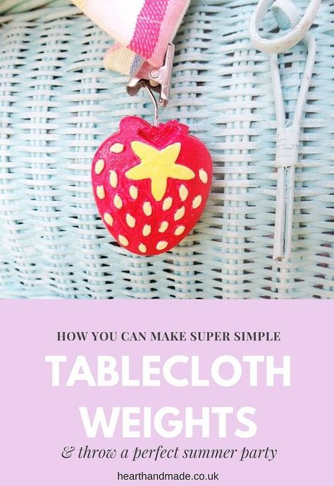 How make simple DIY cement tablecloth weights for outdoor entertaining. Diy Party Table, Block Pumpkins, Diy Tablecloth, Excited For Summer, Barbeque Party, Diy Cement, Easy Fall Wreaths, Diy Sharpie, Summer Dining