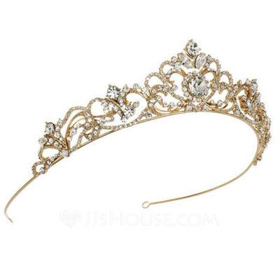 [US$ 10.00] Ladies Amazing Rhinestone/Alloy/Imitation Pearls Tiaras With Rhinestone (Sold in single piece) (042172296) Tiara Royal, Gold Bridal Hair Accessories, Hair Accessories Gold, Birdcage Veils, Hair Tiara, Veils Bridal, Rose Gold Tiara, Computer Virus, Crystal Bridal Tiaras