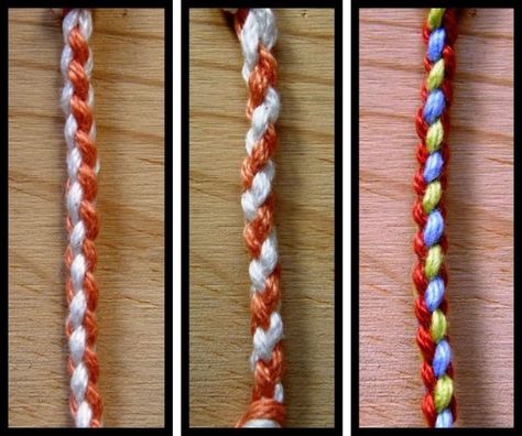 4 strand braid tutorial - use to make Dollar Tree garlands into one nice thick garland for the front door 4 Strand Round Braid, 4 Strand Braid, Braided Dog Leash, French Braids Tutorial, Four Strand Braids, 4 Strand Braids, Paracord Braids, Mochila Crochet, Kumihimo Patterns