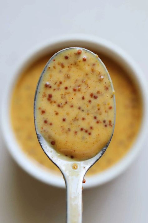 3 Ingredient Honey Mustard - Grilled Cheese Social Maple Mustard Vinaigrette, Paleo Salad Dressing, Fall Harvest Salad, Mustard Salad, Mustard Salad Dressing, Paleo Salad, Easy Salad Dressing Recipes, Mustard Vinaigrette, Maple Mustard