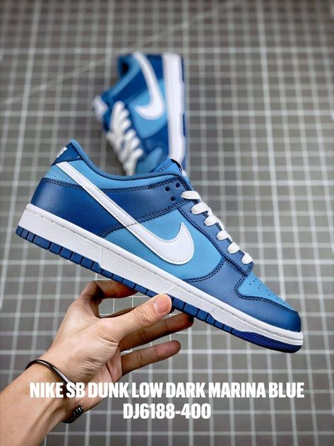 Nike SB Dunk Low Dark Marina Blue DJ6188-400 Blue Dunks, Nike Sb Dunk Low, Marina Blue, Nike Air Jordan Retro, Sb Dunk Low, Nike Sb Dunks Low, Nike Sb Dunk, Retro Shoes, Sb Dunk