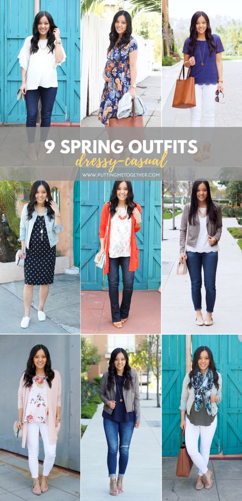 9 Dressy Casual Outfit Ideas for Spring Diner Outfits, Dinner Outfit Spring, Dressy Spring Outfits, Dinner Outfit Summer, Dinner Outfit Casual, Outfits Primavera, Outfits Dressy, Dressy Casual Outfits, Chique Outfits