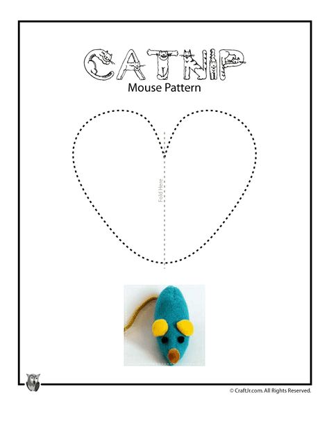 Free Catnip Mouse Pattern | Woo! Jr. Kids Activities Diy Catnip Toys, Toy Template, Felt Cat Toys, Cat Toy Mouse, Catnip Mouse, Homemade Cat Toys, Mouse Pattern, Diy Cat Toys, Mouse Crafts