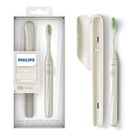 My Favorite Travel Find of 2021 Was This $24 Toothbrush — and It's Oprah-approved Philips Sonicare Toothbrush, Sonicare Toothbrush, Toothbrush Accessories, Power Toothbrush, Sonic Electric Toothbrush, Sonic Electric, Electric Brush, Travel Toothbrush, Sonic Toothbrush