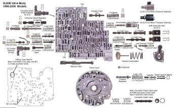 4l60e Transmission Exploded View Diagram | CPT 4l60e 4l60e Transmission Rebuild, Chevy Transmission, 4l60e Transmission, Trailer Light Wiring, Electrical Engineering Books, Car Paint Colors, Car Ecu, Body Diagram, Transmission Repair