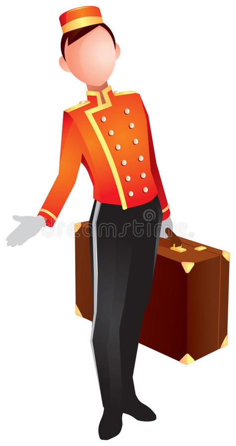 Bellhop. Also bellboy or bellman, is a hotel porter, who helps patrons with thei , #Sponsored, #bellman, #hotel, #Bellhop, #bellboy, #porter #ad Bellboy Outfit, Bellhop Costume, Hotel Bellboy, Bellhop Uniform, Tower Of Terror Bellhop Costume, Hotel Room Drawing, Hotel Room Illustration, Hotel Illustration Building, Hotel Management Hospitality