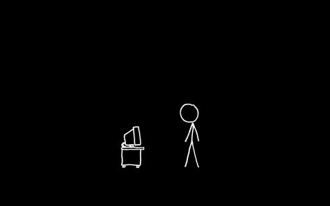 stick person and computer drawing black background #monochrome #minimalism #xkcd #1080P #wallpaper #hdwallpaper #desktop Monitor Wallpaper, Cool Black Wallpaper, Plain Black Wallpaper, Plain Black Background, Computer Drawing, Monochrome Makeup Look, Adorable Wallpapers, Black And White Background, Wallpaper Black